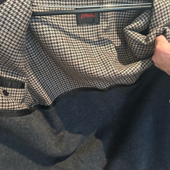 Brioni Black Cashmere Coat - Picture 5 of 5